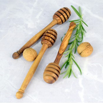 Szpatułka do miodu 10,5 cm z drewna oliwnego – ręczne wykonanie | Woodenthick