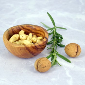 Miska 8 cm z drewna oliwnego – na przekąski, ręcznie wykonana | Woodenthick