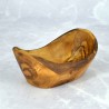 Misa owalna 13–15 cm z drewna oliwnego – rustykalna dekoracja i naczynie na przekąski | Woodenthick