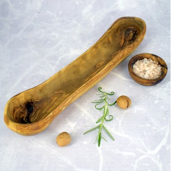 Bread basket 40 cm olive wood – bread, gift, handmade