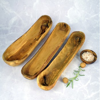 Bread basket 40 cm olive wood – bread, gift, handmade