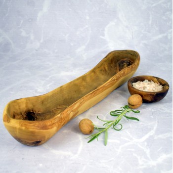 Koszyk na chleb 40 cm z drewna oliwnego – elegancki i ręcznie wykonany | Woodenthick
