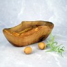 Oval bowl 22 cm olive wood – rustic, decoration, gift