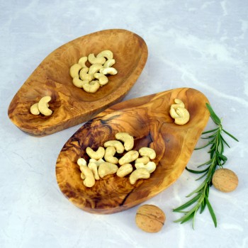 Bowl 20 cm olive wood – dips, snacks, handmade, gift