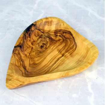 Półmisek w kształcie serca 16 cm z drewna oliwnego – ręczne rzemiosło | Woodenthick