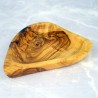 Heart-shaped serving dish 16 cm olive wood – handmade, gift, decoration