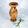 Wooden vase 20 cm – olive wood, decoration, handmade, gift