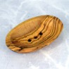 Wooden soap dish 12.5 cm – olive wood, bathroom, gift