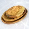 Serving trays set of 3 pcs olive wood – for sauces, snacks, gift