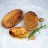 Zestaw 3 półmisków z drewna oliwnego – do przekąsek i sosów | Woodenthick