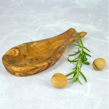 Podstawka pod łyżkę z drewna oliwnego 24 cm – elegancki dodatek do kuchni | Woodenthick
