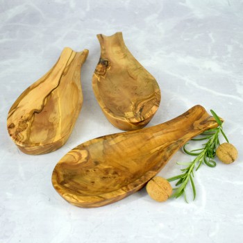 Podstawka pod łyżkę z drewna oliwnego 24 cm – elegancki dodatek do kuchni | Woodenthick