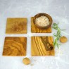 Podkładka z drewna oliwnego 9 cm – naturalna podstawka pod kubek lub filiżankę | Woodenthick