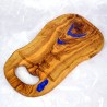 Deska ozdobna z drewna oliwnego i lapis lazuli 41 cm – unikatowa do serwowania i dekoracji | Woodenthick