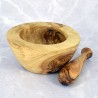 Large mortar 17.5 cm olive wood – spices, herbs, gift