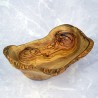Misa drewniana 37,5 cm z drewna oliwnego – ręcznie wykonana, unikatowa dekoracja i naczynie | Woodenthick