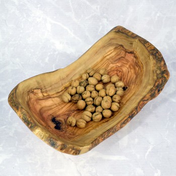 Misa drewniana 42 cm z drewna oliwnego – ręcznie wykonana do serwowania i dekoracji | Woodenthick