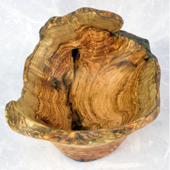 Misa drewniana 35 cm z drewna oliwnego – do owoców, sałatek i dekoracji | Woodenthick