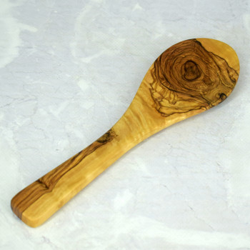 Łyżka do ryżu 23 cm – drewno oliwne, rękodzieło | Stylowa do serwowania