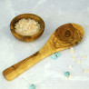 Olive Wood Rice Spoon 23 cm – Handcrafted, Decorative, Gift