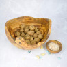 Wooden Bowl 25 cm – Olive Wood, Handcrafted, Decoration, Fruits