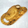 Olive Wood Cutting Board with Handle 47 cm – Kitchen Use, Gift