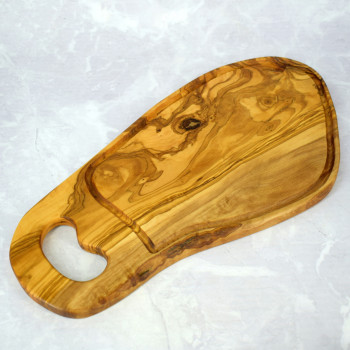 Olive Wood Cutting Board with Handle 47 cm – Kitchen Use, Gift