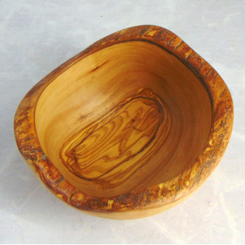 Wooden Bowl 16.5 cm – Olive Wood, Nuts, Fruit, Gift