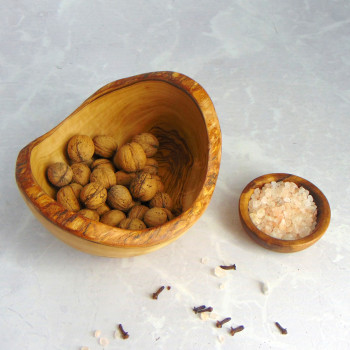 Olive Wood Bowl 18.5 cm – Snacks, Nuts, Fruits