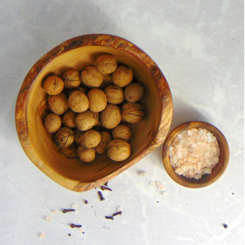Wooden Bowl 18 cm – Olive Wood, Snacks, Nuts, Fruit