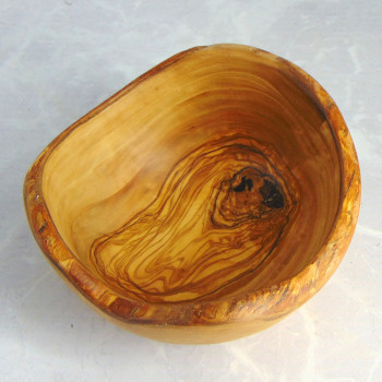 Wooden Bowl 18 cm – Olive Wood, Snacks, Nuts, Fruit