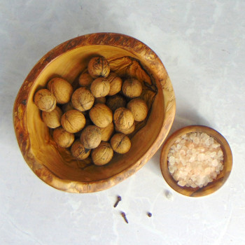 Wooden Bowl 18 cm – Olive Wood, Decoration, Snacks, Nuts