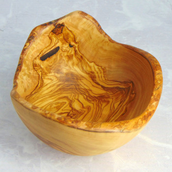 Wooden Bowl 18 cm – Olive Wood, Decoration, Snacks, Nuts