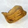 Large Olive Wood Bowl 33 cm – Rustic, for Fruit