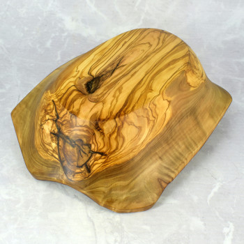 Large Olive Wood Bowl 33 cm – Rustic, for Fruit