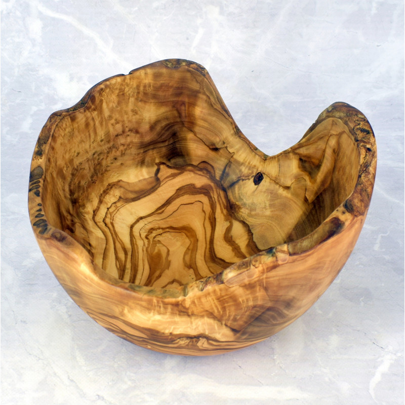 Wooden Bowl 26,5 cm – Olive Wood, Handmade, Decoration, Fruit