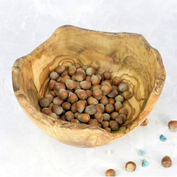 Wooden Bowl 26,5 cm – Olive Wood, Handmade, Decoration, Fruit
