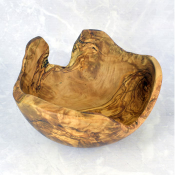 Miska 26,5 cm – drewno oliwne, ręcznie wykonana, dekoracyjna