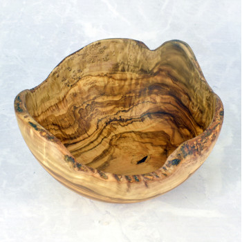 Wooden Bowl 27 cm – Olive Wood, Handmade, Decoration, Fruit