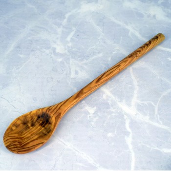 Łyżka okrągła 30 cm z drewna oliwnego – rękodzieło do gotowania | Woodenthick