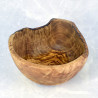 Miska 24,5 cm – drewno oliwne, ręcznie wykonana, dekoracyjna