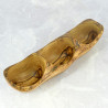 Three-Section Olive Wood Bowl 35 cm – Snacks, Decoration, Gift