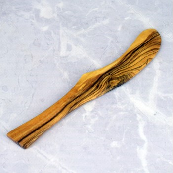 Nożyk do smarowania 17 cm z drewna oliwnego – rękodzieło na prezent | Woodenthick
