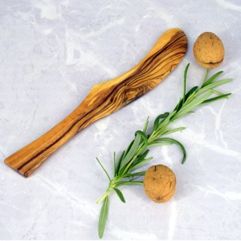 Nożyk do smarowania 17 cm z drewna oliwnego – rękodzieło na prezent | Woodenthick