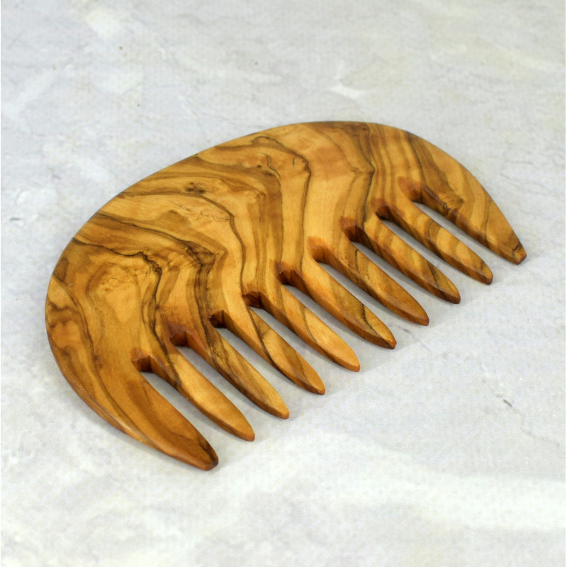 Grzebień 10,5 cm – drewno oliwne, antystatyczny, eko