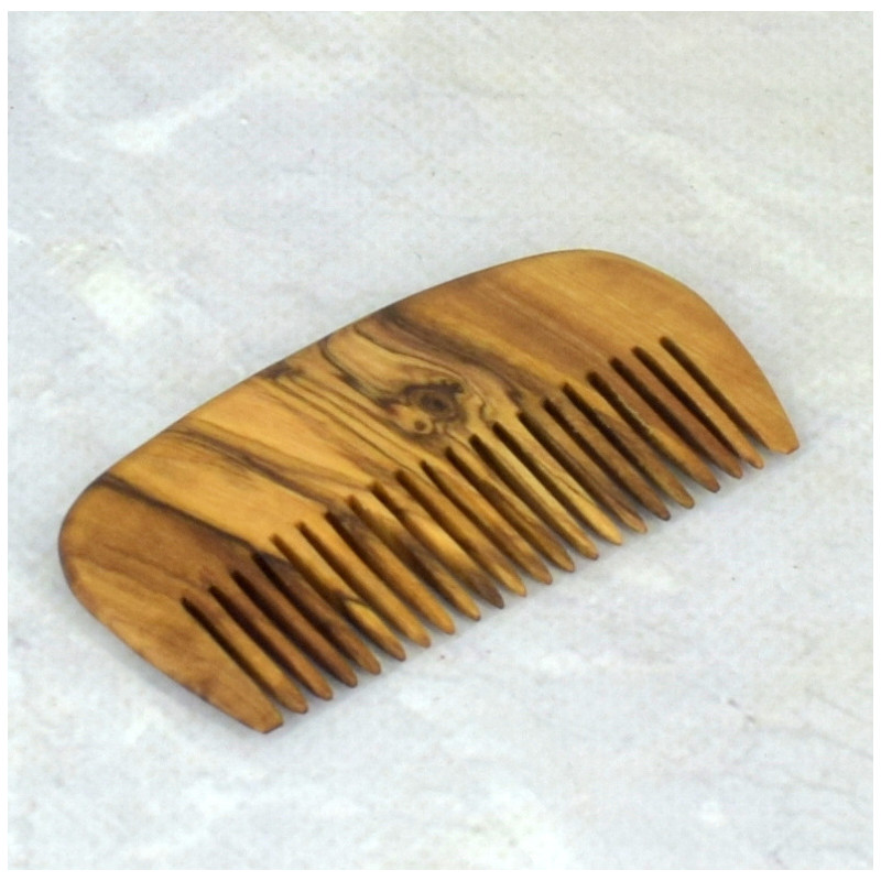 Grzebień 8,5 cm – drewno oliwne, antystatyczny, eko