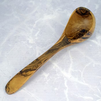 Soup ladle 31 cm olive wood – handmade, gift