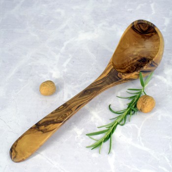 Soup ladle 31 cm olive wood – handmade, gift