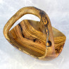 Kosz na owoce 34 cm – drewno oliwne, rustykalna dekoracja